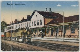 železnice nádraží Prešov Eperjes 1919