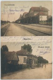 železnice nádraží Bánréve Maďarsko 1915