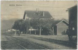železnice nádraží Snina nakl. Komár 20. léta