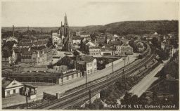 železnice nádraží nábytek Čermák Kralupy nad Vltavou 1933