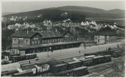 železnice nádraží vlaky Rakovník Fototypia 1939