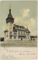 Napajedla Zlín nová radnice nakl. Švancer DA posláno 1913
