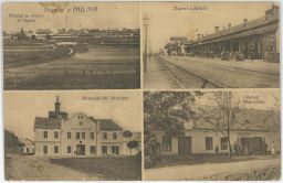 Hulín Kroměříž nádraží obchod Obdržálek družstvo 1929