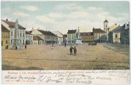Uherské Hradiště náměstí nakl. Petroi DA odesláno 1911