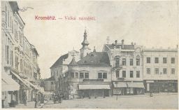 Kroměříž Velké náměstí kavárna Lago Cafe nakl. Slovák