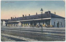 železnice nádraží Hulín Kroměříž 1916