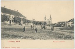Uherský Brod Uherské Hradiště Mariánské náměstí nakl. Hložek DA