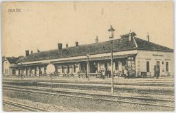 železnice nádraží Hulín Kroměříž EJMP 1922