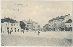 Uherské Hradiště Komenského náměstí nakl. Bureš 1915