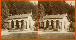 Lázně Kyselka, Giesshübl-Puchstein, stereofotografie