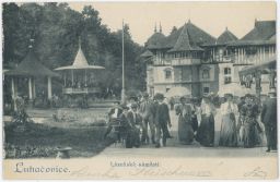 Luhačovice Zlín Lázeňské náměstí světlotisk Motal 1912