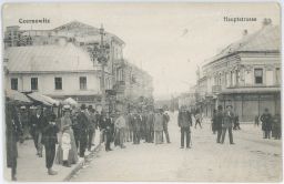 Czernowitz Černovice Černivci Hauptstrasse Teppichhaus Warenhaus Luttinger Wechselstube 1916