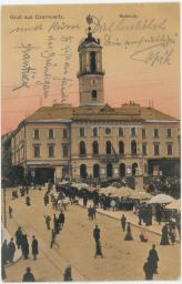 Czernowitz Černovice Černivci Rathaus nakl. Leon König 1907