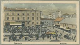 Czernowitz Černovice Černivci Ringplatz Ville de Paris Leon König 1912