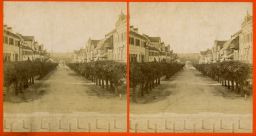 Františkovy Lázně, Císařská ulice, Kaiserstrasse, stereofotografie