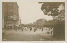 Brno Wilsonovo náměstí nádraží Saponia insertní kancelář Piras Apollo film dětský lékař Janků Bromografia 1923