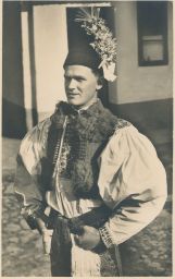 etnografie kroje svatba ženich Hluk Uherský Brod Uherské Hradiště foto Švec