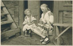 etnografie kroje děti neidentifikováno foto Klimeš Spolek slepců Brno