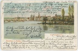 Praha Vltava Staroměstské mlýny DA 1903