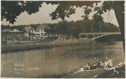 říční koupaliště plovárna Nový Vestec Praha-východ bouda Jizerka 1938