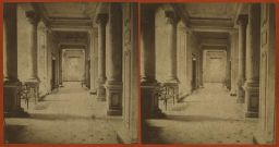 Teplice, Císařské lázně, vstupní hala, stereofotografie