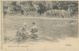 Siófok Balaton Jelenet az úszó versenynél 1909