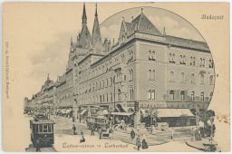 Budapest Luther udvar Munácsy káveház tram DA