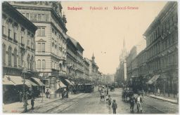 Budapest Rakoczi utca Metropole Szalló 1908
