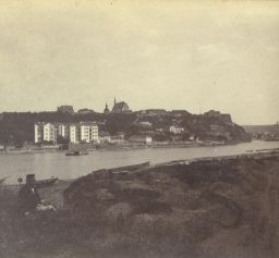 Vyšehrad od Smíchova, polovina stereofotografie