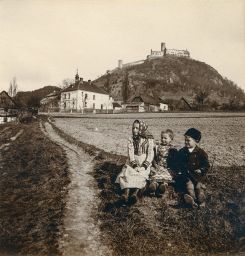 Hrad Bezděz z Doks, polovina stereofotografie
