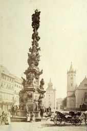 Teplice, morový sloup Nejsvětější Trojice – vynikající dílo českého barokního sochaře M. B. Brauna.