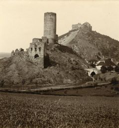 Hrady Žebrák a Točník, polovina stereofotografie