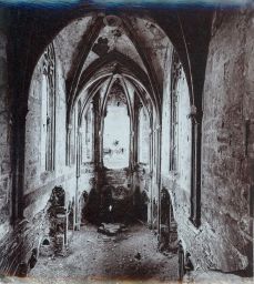 Hrad Bezděz, hradní kaple, polovina stereofotografie