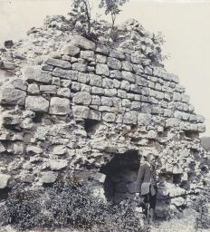 Zřícenina hradu Zbirohy, střílna, polovina stereofotografie