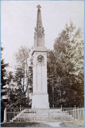 Varvažov, Telnice, Arbessau, pruský pomník bitvy u Chlumce 1813