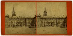 Nový palác a Čestné nádvoří Pražského hradu, stereofoto