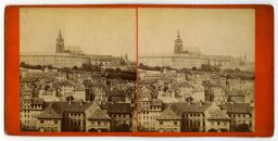 Pražský hrad a Malá Strana od Petřína, stereofoto