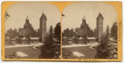 Kostel Wang, Świątynia Wang, ve městě Karpacz, stereofotografie