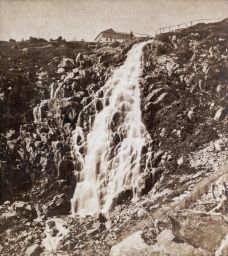 Krkonoše, Labský vodopád, polovina stereofotografie