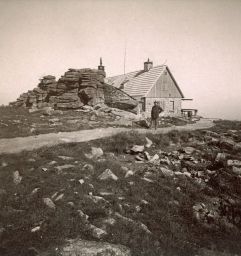 Krkonoše, Krakonošova kazatelna, polovina stereofotografie