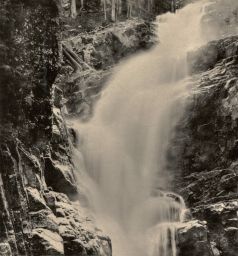 Krkonoše, Vodopád Kamieńczyka, polovina stereofotografie