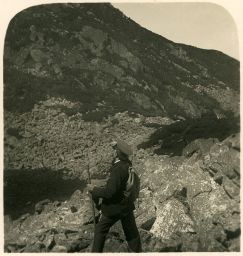 Krkonoše, Sněžná jáma, polovina stereofotografie