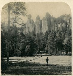 Adršpašské skály, polovina stereofotografie