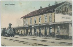 Železnice nádraží Nowy Zagórz Polsko
