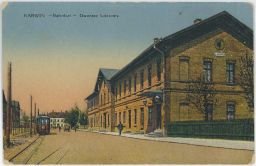 Železnice nádraží tramvaj Karviná GGJ 1916