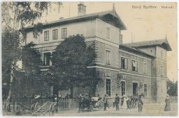 Železnice nádraží Nový Bydžov Hradec Králové KKC 1918