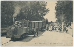 Železnice nádraží Riva Bella L'arrêt du Tramway Nice Francie