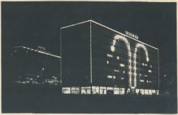 Zlín Baťa noční obchodní dům hotel foto Bittner