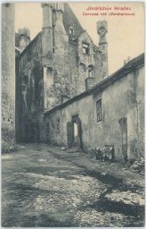 Jindřichův Hradec červená Menhartova věž nakl. Boukal