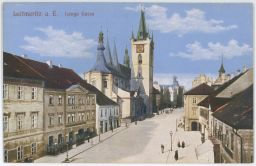 Litoměřice Litomeritz Lange Gasse nakl. Poy 1917